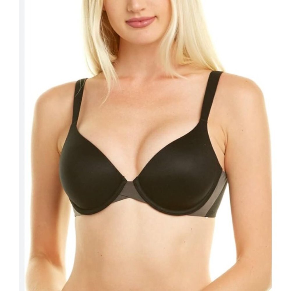 Spanx Women's Pillow Cup Push Up Underwire Bra 32DD Black